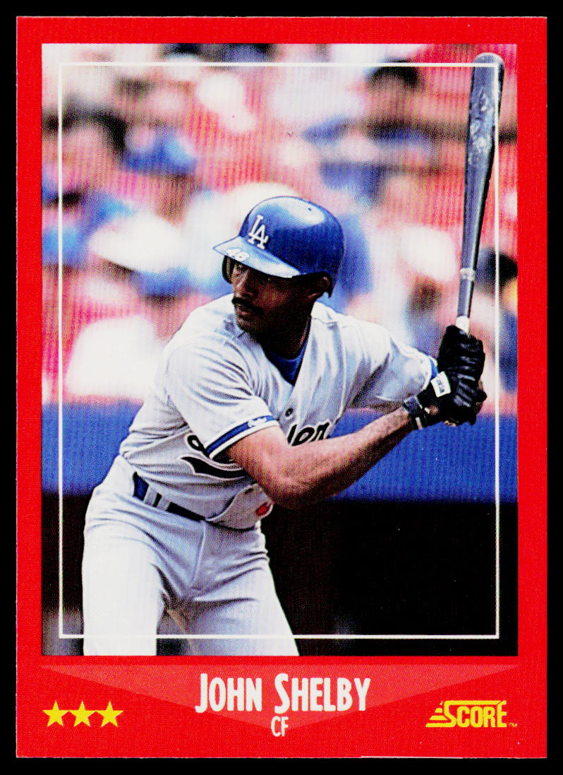 John Shelby 1988 Score #286 Los Angeles Dodgers