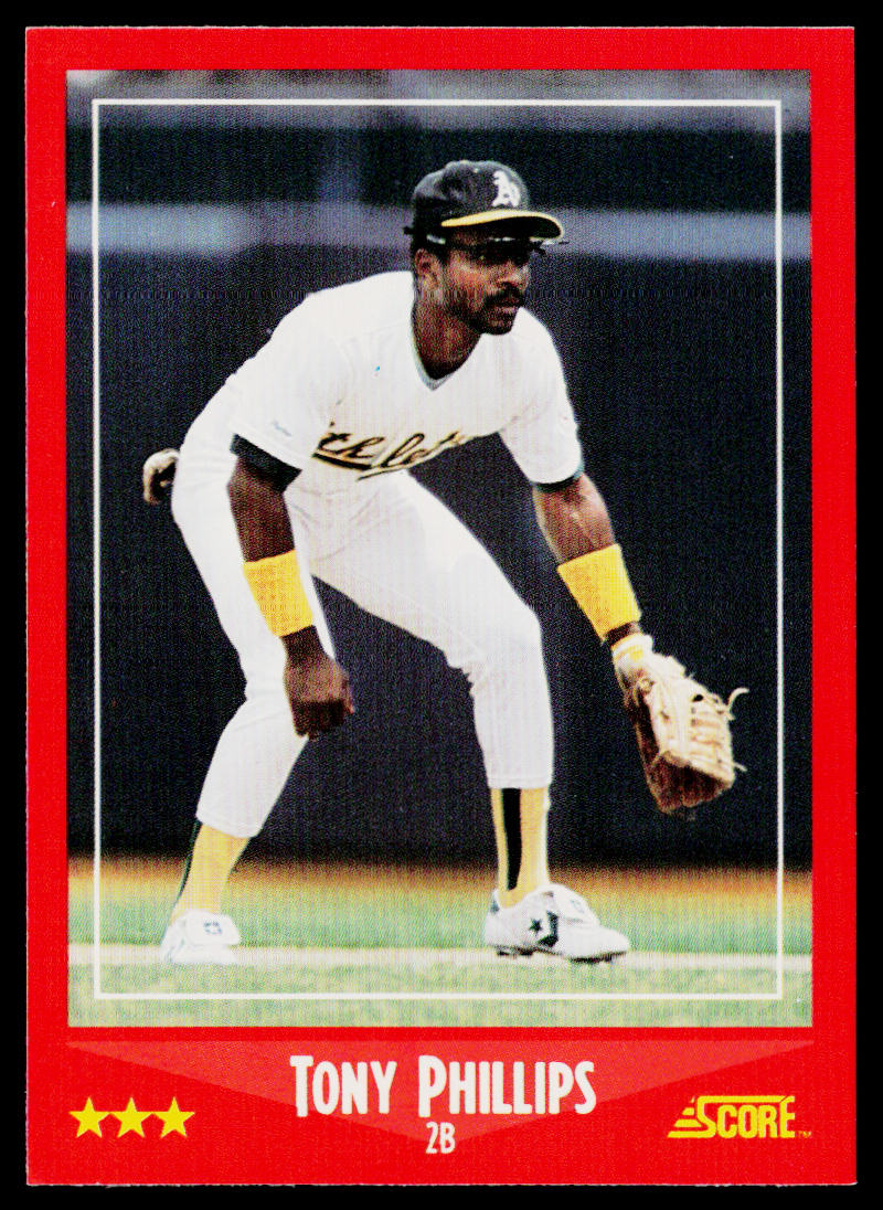Tony Phillips 1988 Score #294 Oakland Athletics