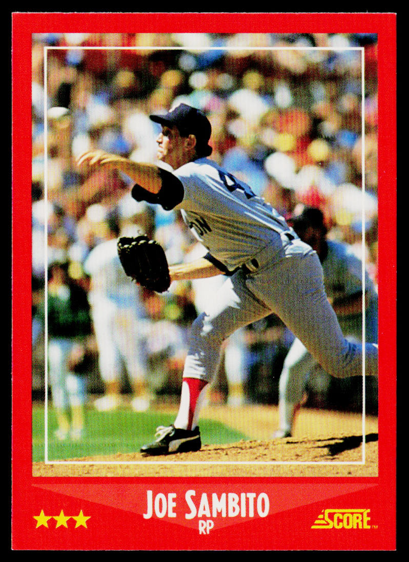 Joe Sambito 1988 Score #314 Boston Red Sox