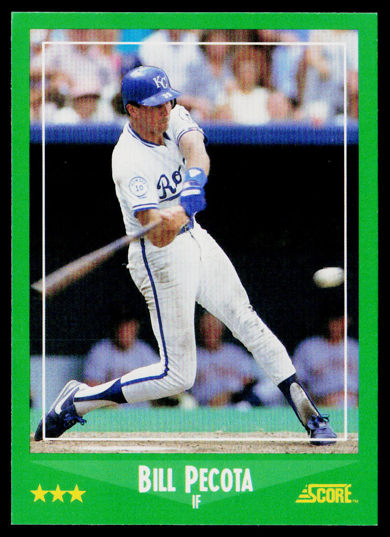 Bill Pecota 1988 Score #377 RC Kansas City Royals