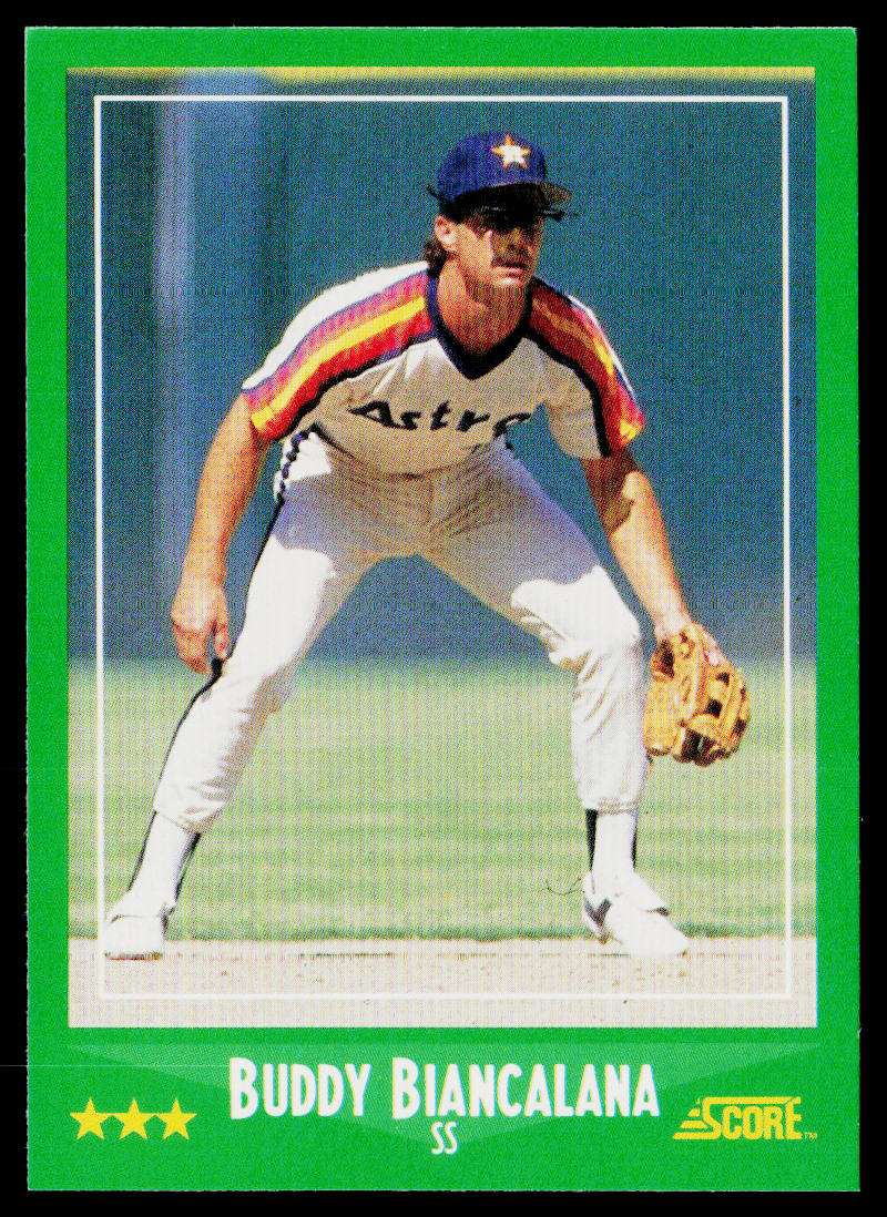 Buddy Biancalana 1988 Score #383 Houston Astros
