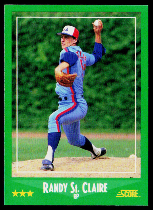Randy St. Claire 1988 Score #397 Montreal Expos