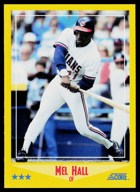 Mel Hall 1988 Score #441 Cleveland Indians