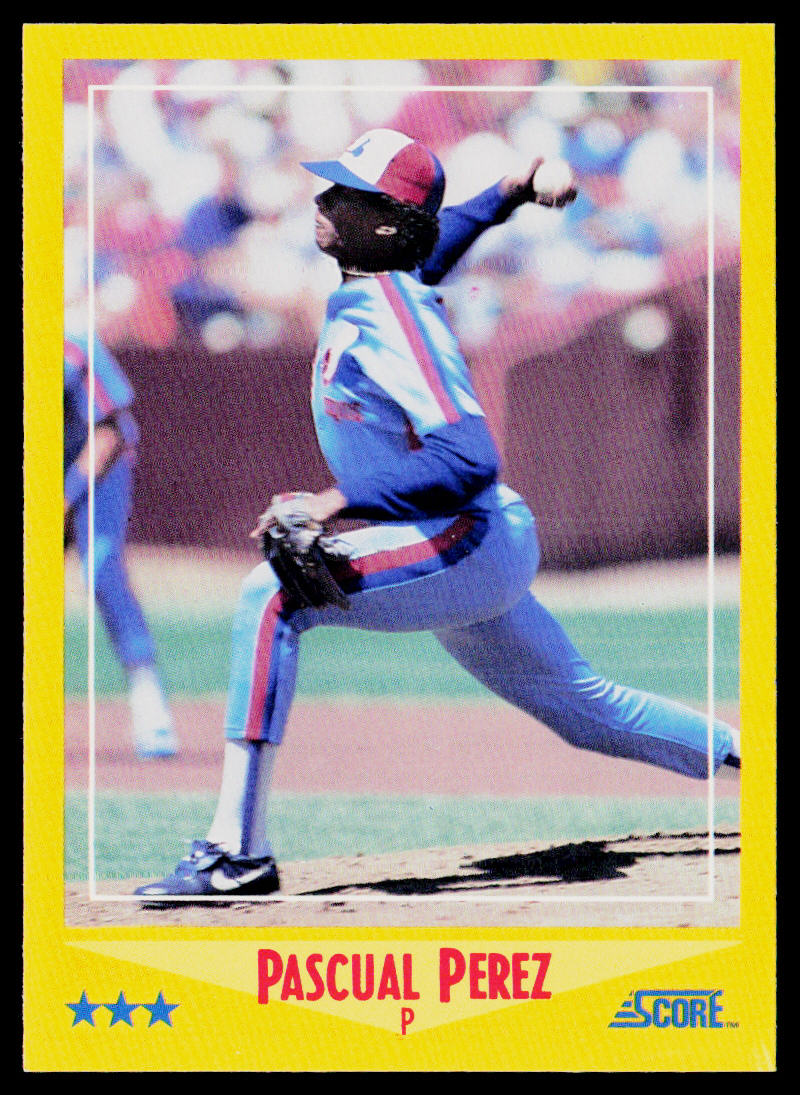 Pascual Perez 1988 Score #459 Montreal Expos