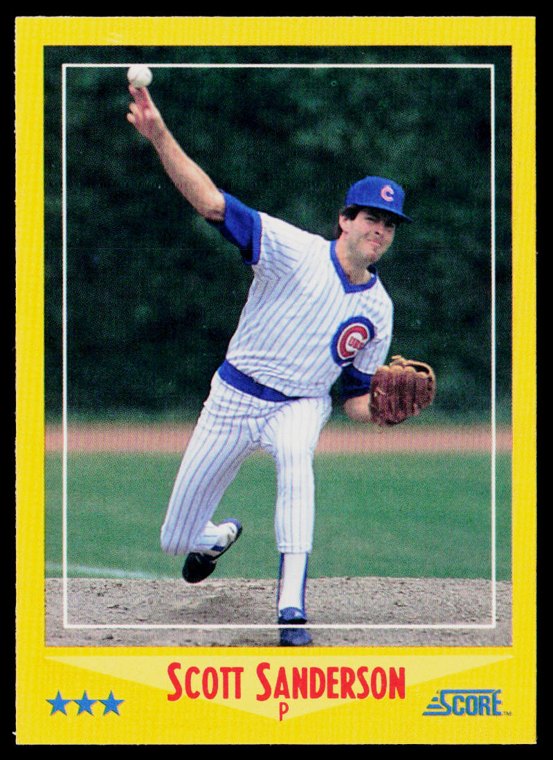 Scott Sanderson 1988 Score #544 Chicago Cubs