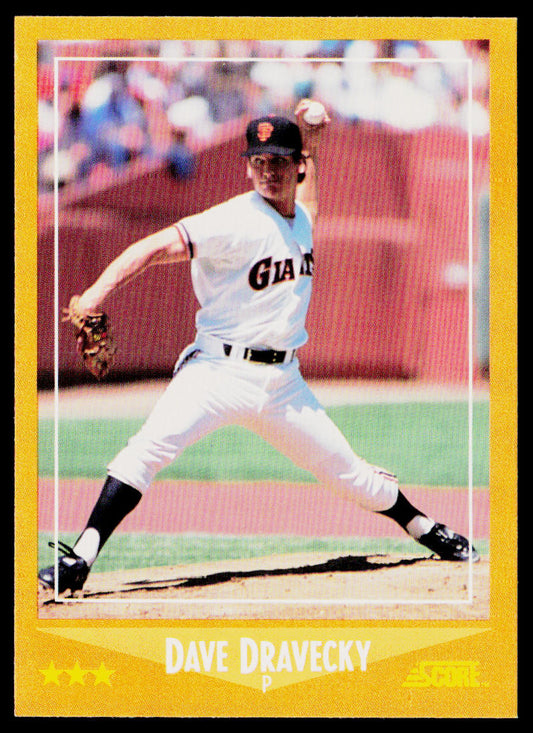Dave Dravecky 1988 Score #564 San Francisco Giants