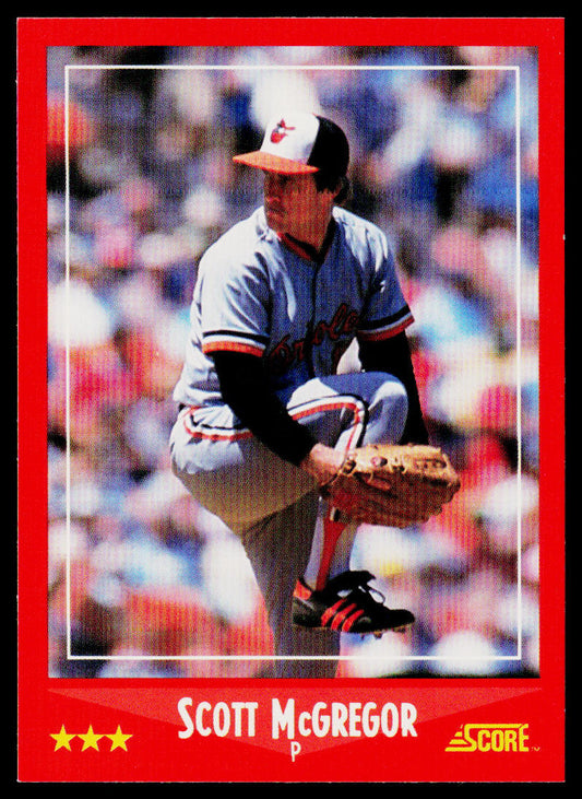 Scott McGregor 1988 Score #315 Baltimore Orioles