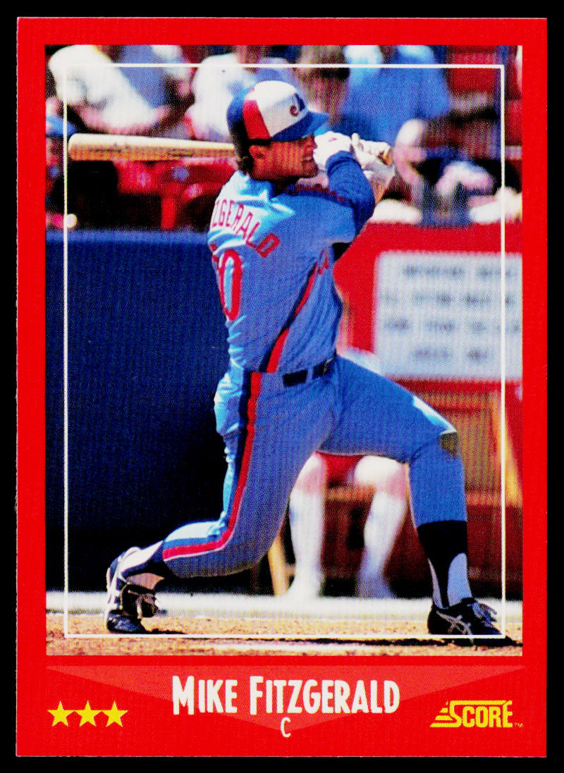 Mike Fitzgerald 1988 Score #318 Montreal Expos