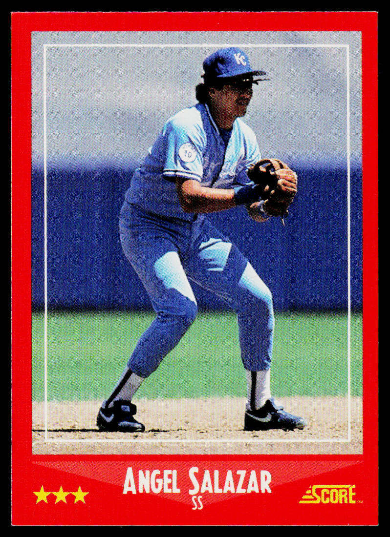 Angel Salazar 1988 Score #330 Kansas City Royals