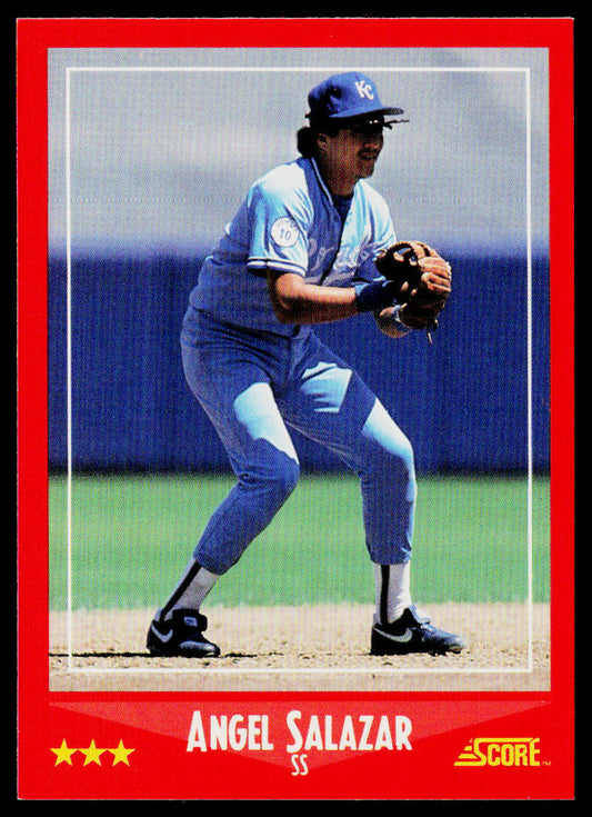 Angel Salazar 1988 Score #330 Kansas City Royals