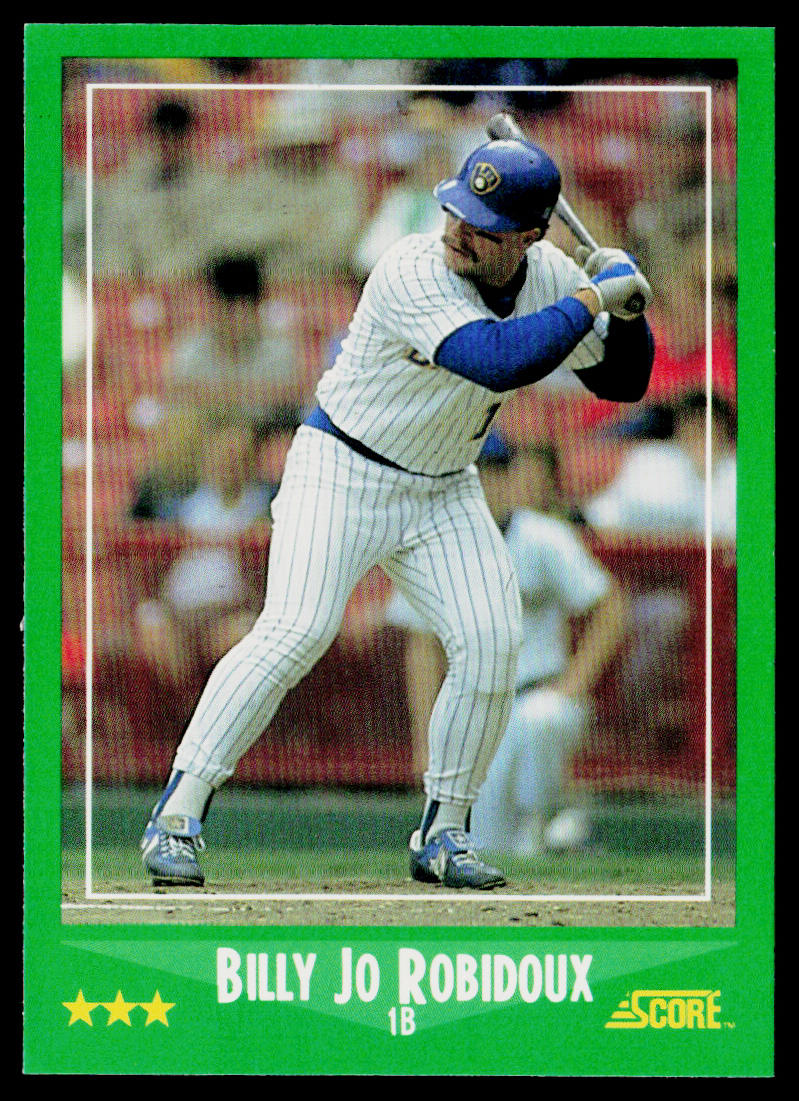 Billy Jo Robidoux 1988 Score #334 Milwaukee Brewers