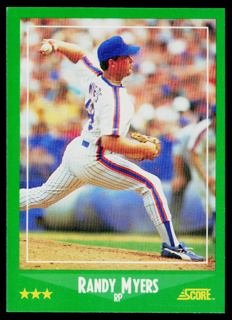 Randy Myers 1988 Score #336 New York Mets
