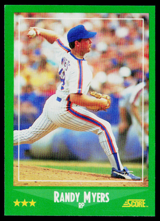 Randy Myers 1988 Score #336 New York Mets