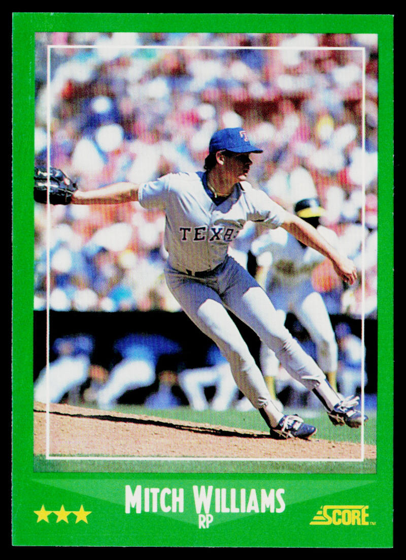 Mitch Williams 1988 Score #339 Texas Rangers