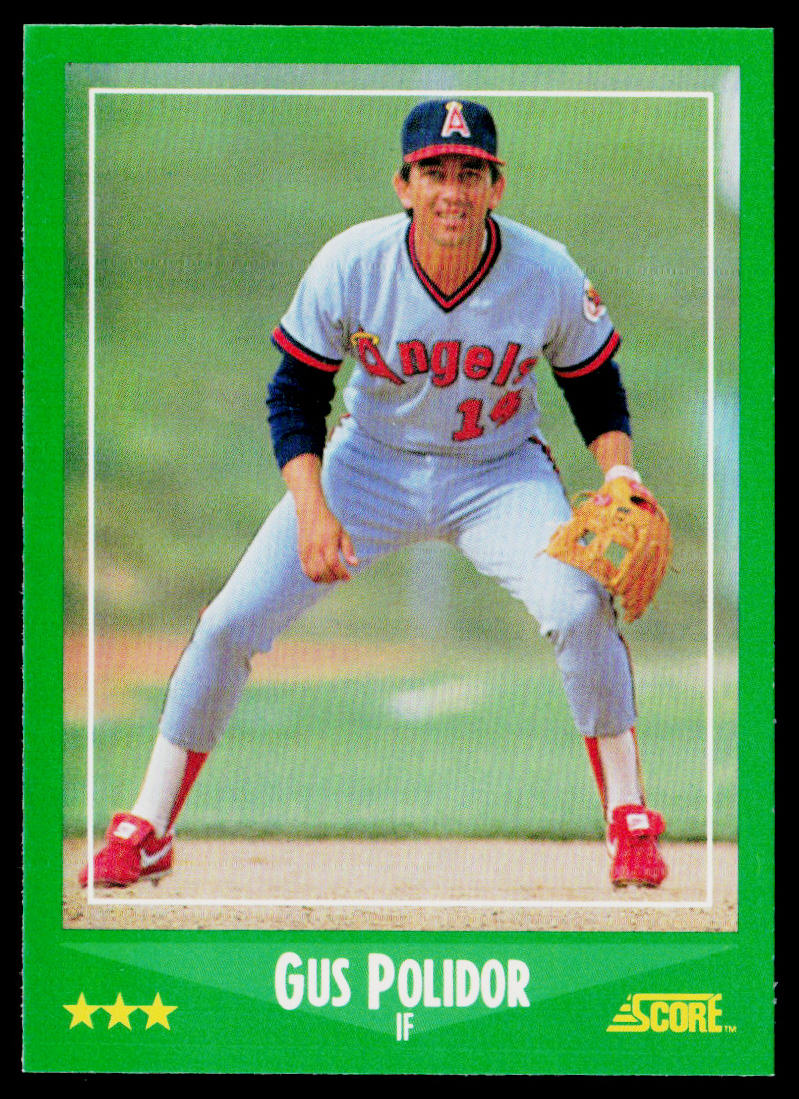 Gus Polidor 1988 Score #341 California Angels