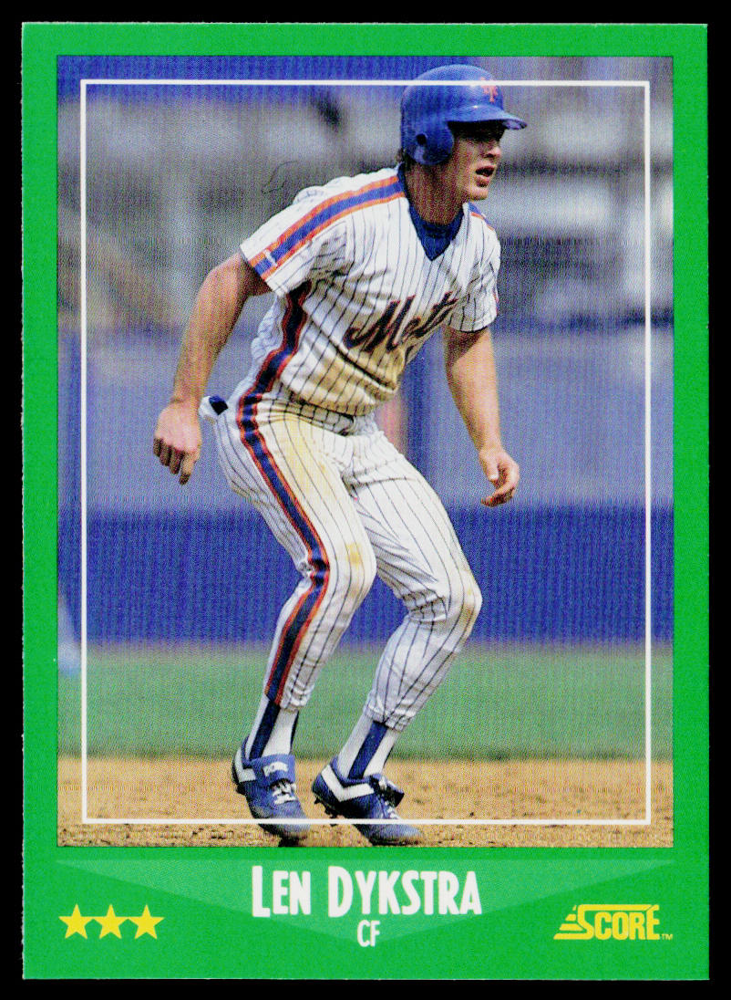 Len Dykstra 1988 Score #370 New York Mets