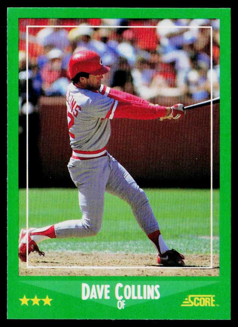 Dave Collins 1988 Score #371 Cincinnati Reds