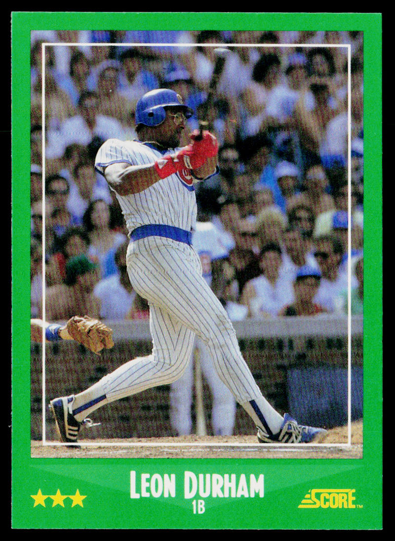 Leon Durham 1988 Score #378 Chicago Cubs