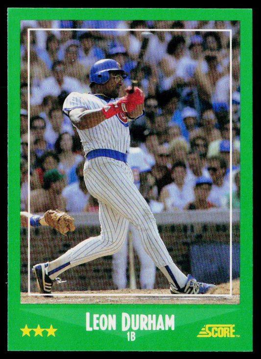 Leon Durham 1988 Score #378 Chicago Cubs