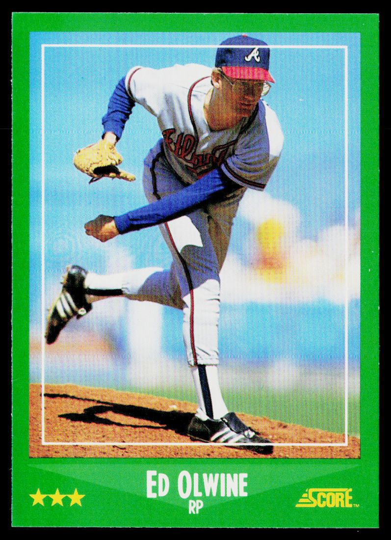 Ed Olwine 1988 Score #379 Atlanta Braves
