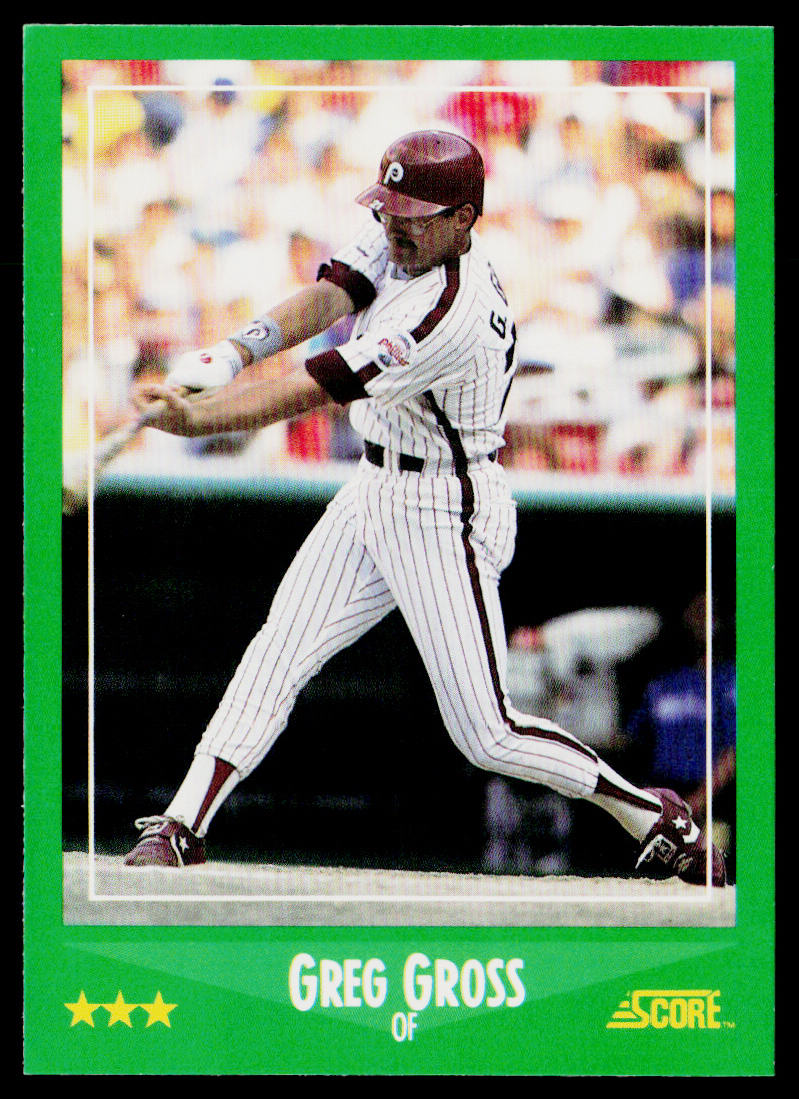 Greg Gross 1988 Score #386 Philadelphia Phillies