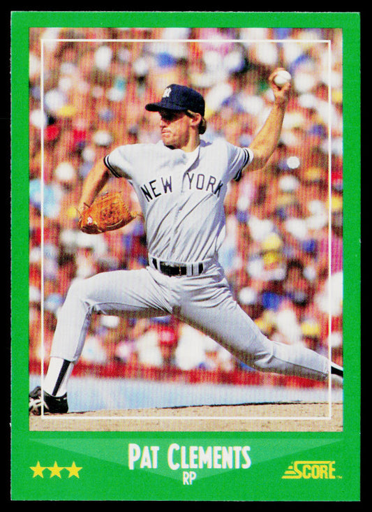 Pat Clements 1988 Score #389 New York Yankees