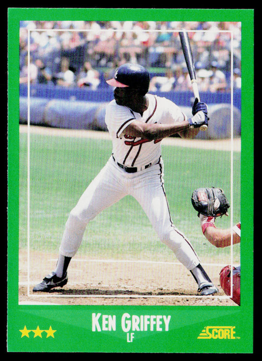 Ken Griffey 1988 Score #390 Atlanta Braves