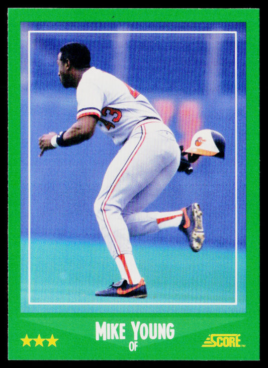 Mike Young 1988 Score #393 Baltimore Orioles