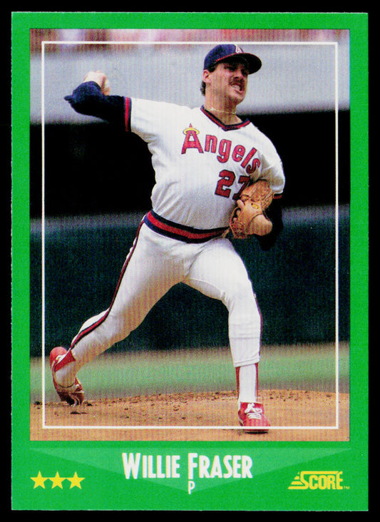 Willie Fraser 1988 Score #394 California Angels