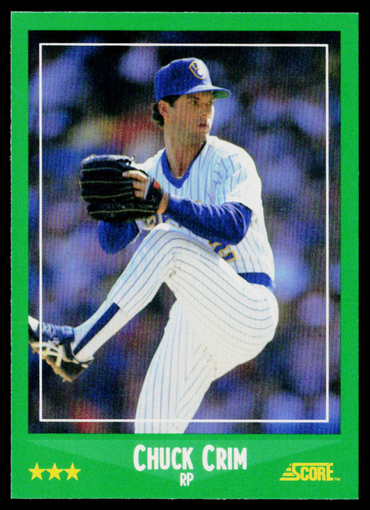 Chuck Crim 1988 Score #402 RC Milwaukee Brewers