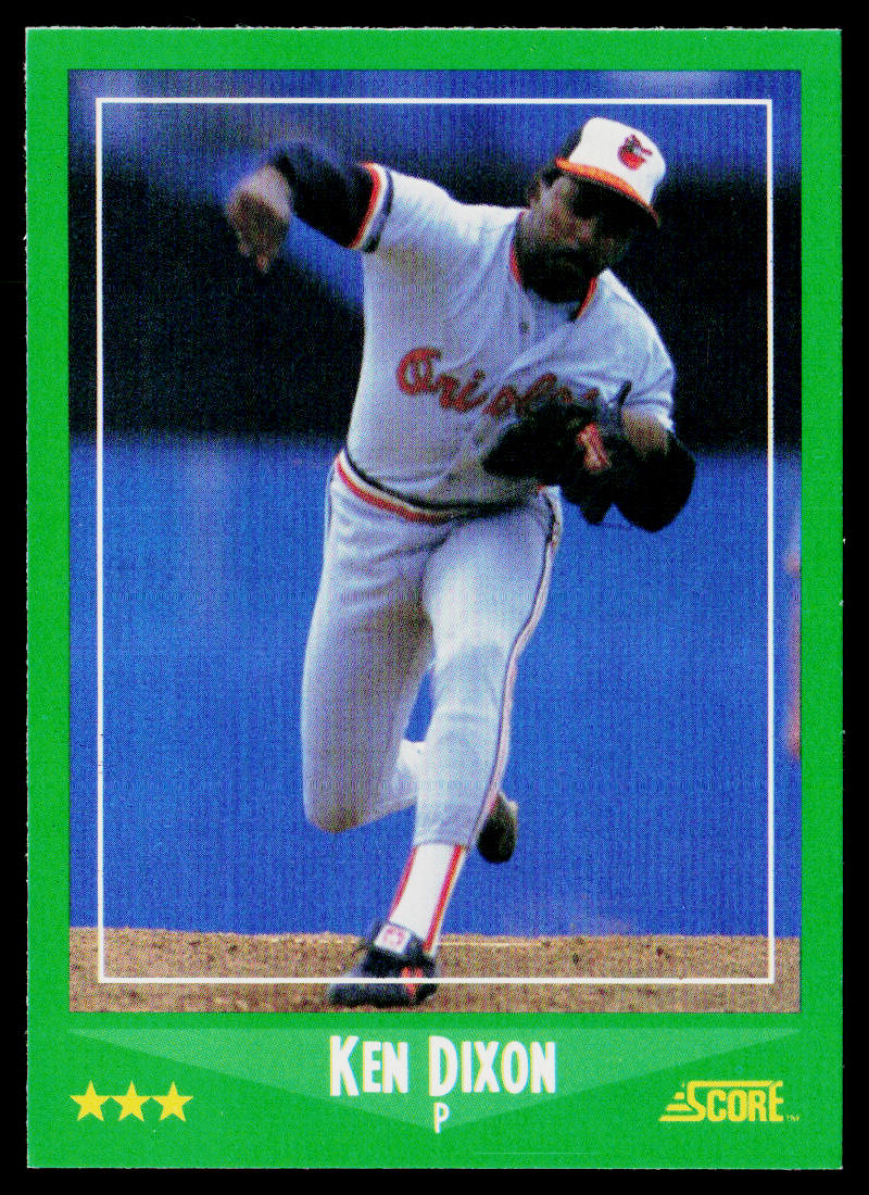 Ken Dixon 1988 Score #411 Baltimore Orioles