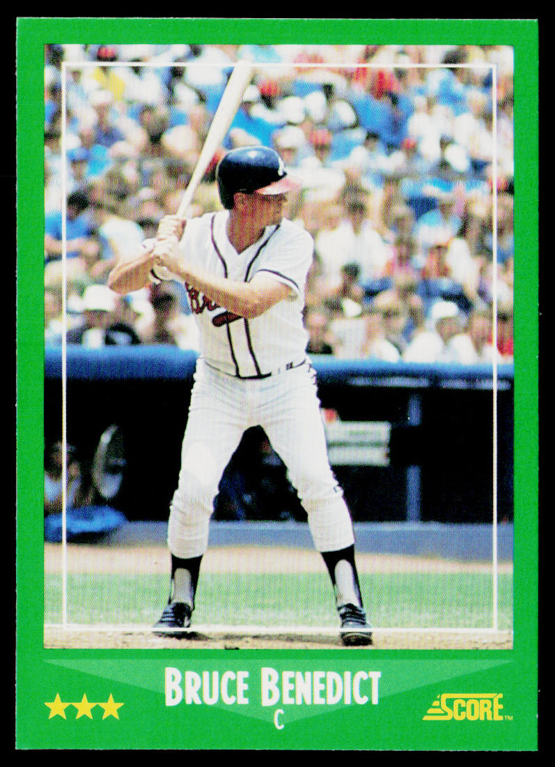 Bruce Benedict 1988 Score #423 Atlanta Braves