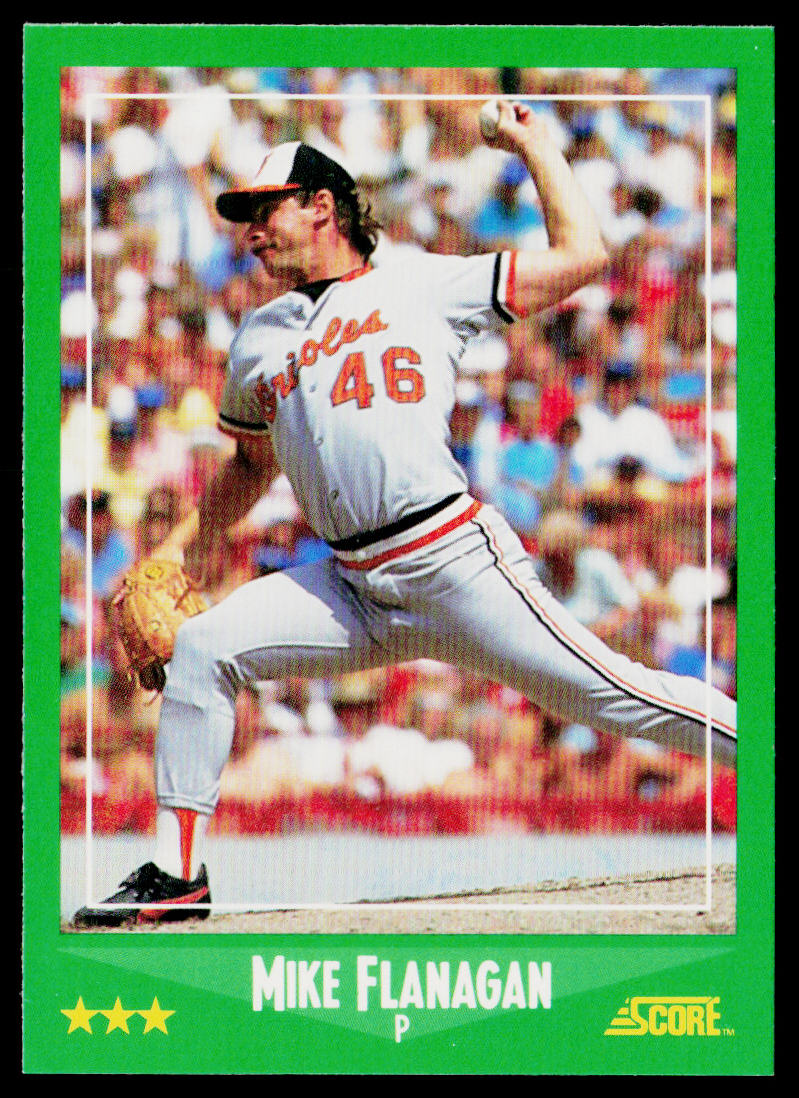 Mike Flanagan 1988 Score #427 Toronto Blue Jays
