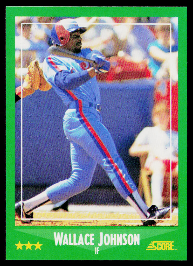 Wallace Johnson 1988 Score #433 Montreal Expos