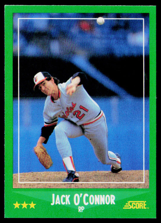 Jack O'Connor 1988 Score #434 Baltimore Orioles