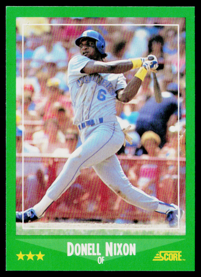 Donell Nixon 1988 Score #436 Seattle Mariners