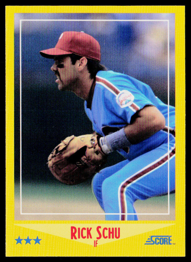 Rick Schu 1988 Score #448 Philadelphia Phillies