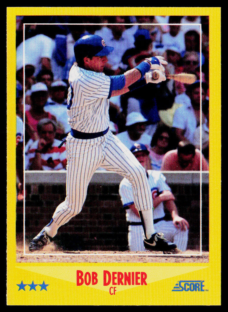 Bob Dernier 1988 Score #451 Chicago Cubs