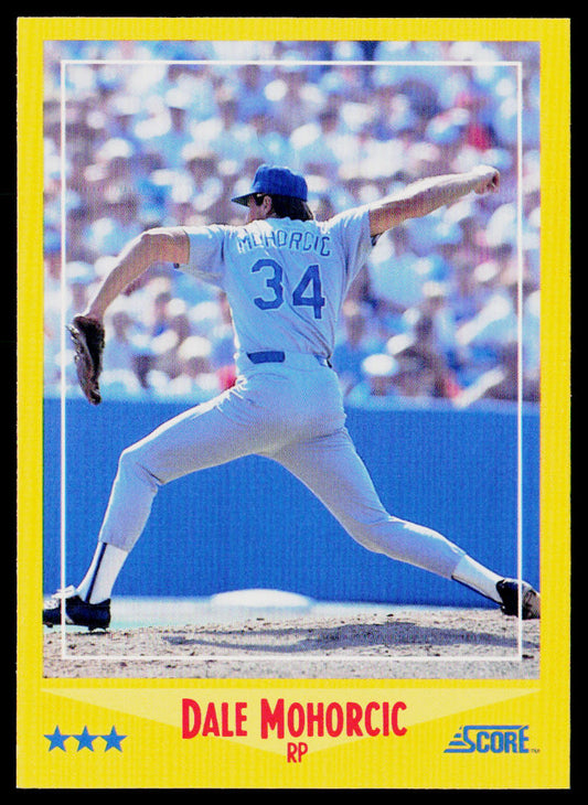 Dale Mohorcic 1988 Score #452 Texas Rangers