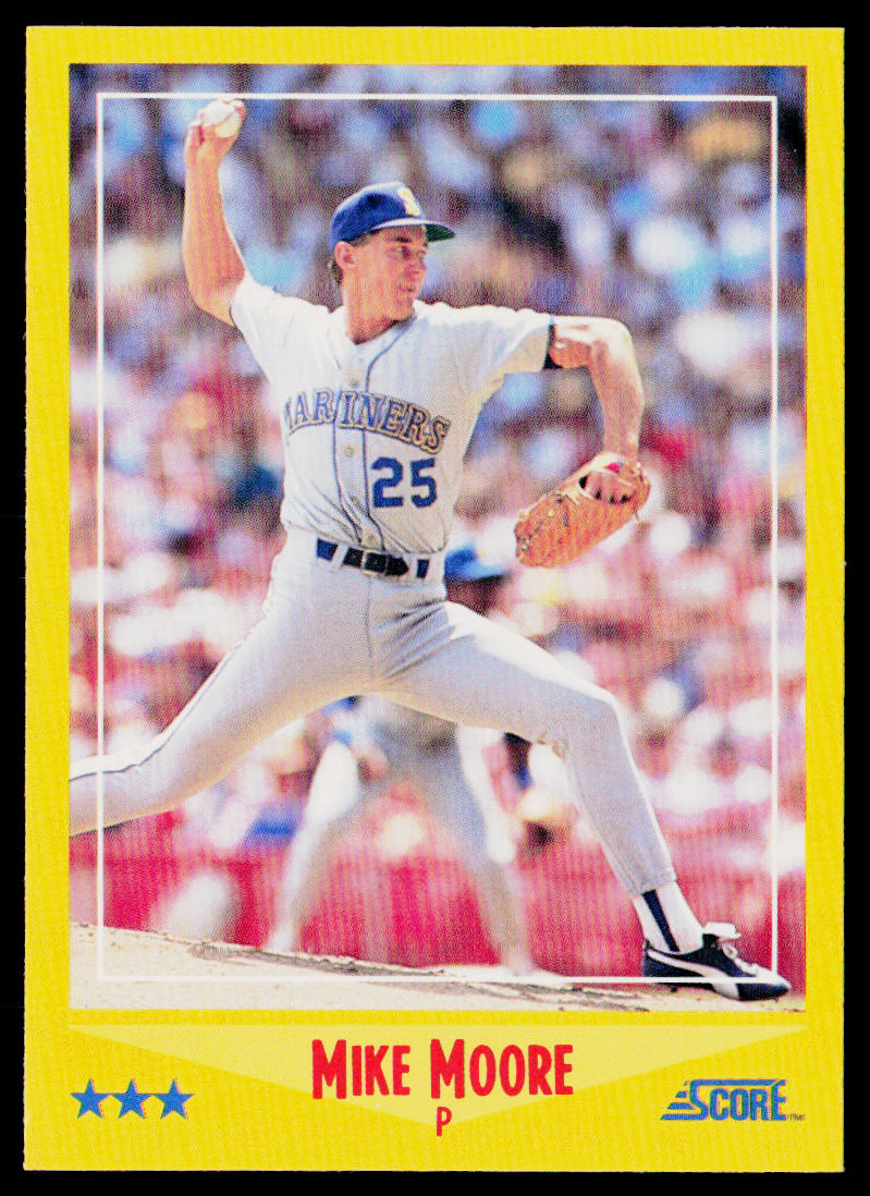 Mike Moore 1988 Score #464 Seattle Mariners