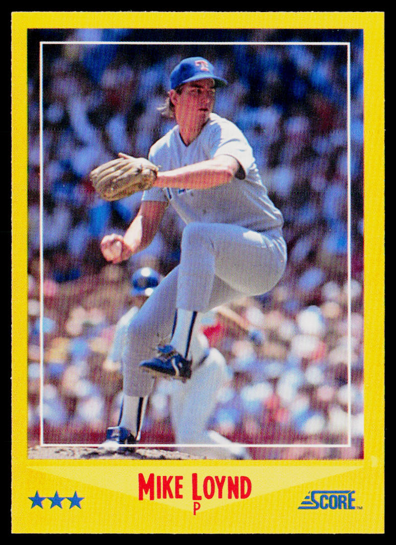 Mike Loynd 1988 Score #491 Texas Rangers