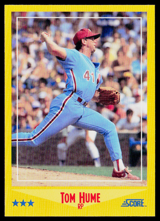 Tom Hume 1988 Score #494 Cincinnati Reds