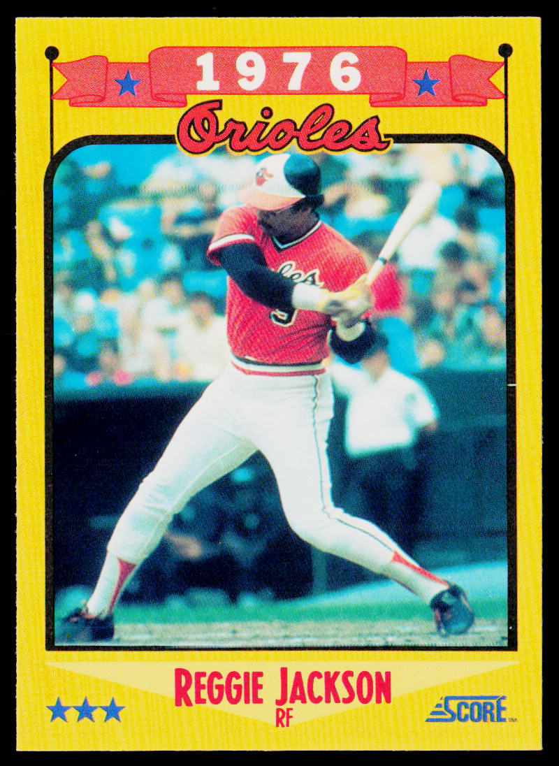 Reggie Jackson 1988 Score #501 Baltimore Orioles