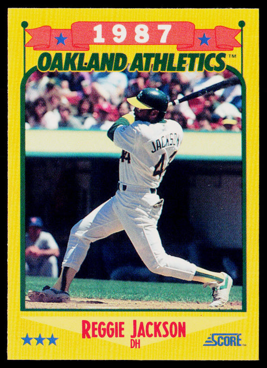 Reggie Jackson 1988 Score #504 Oakland Athletics