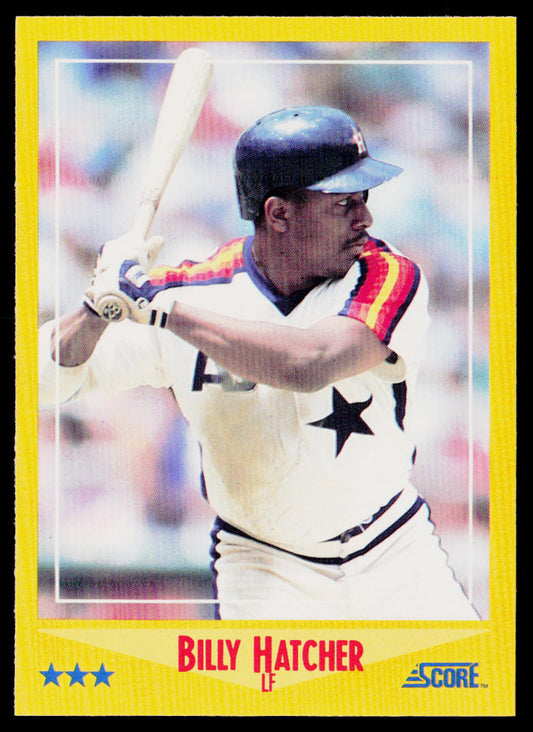Billy Hatcher 1988 Score #505 Houston Astros