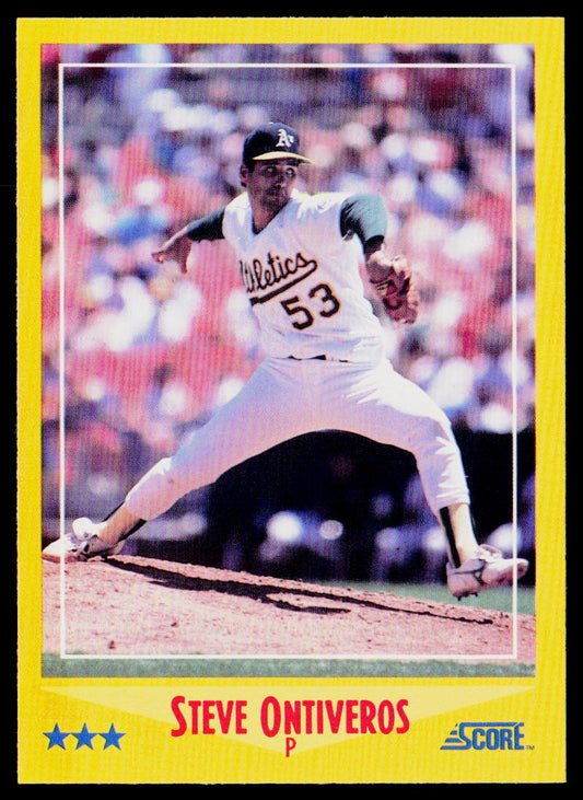 Steve Ontiveros 1988 Score #511 Oakland Athletics