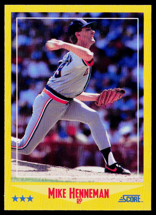 Mike Henneman 1988 Score #520 RC Detroit Tigers