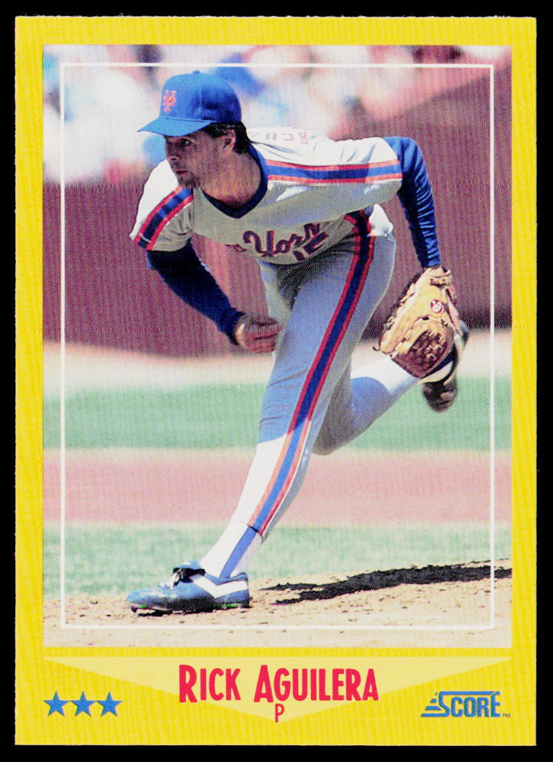 Rick Aguilera 1988 Score Glossy #521 New York Mets