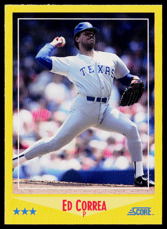 Ed Correa 1988 Score #523 Texas Rangers