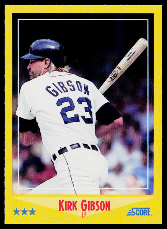 Kirk Gibson 1988 Score #525 Detroit Tigers